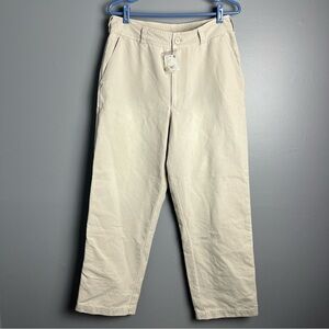 SOLD!! Free People Cream Straight Leg pant convertible with Relaxed Fit